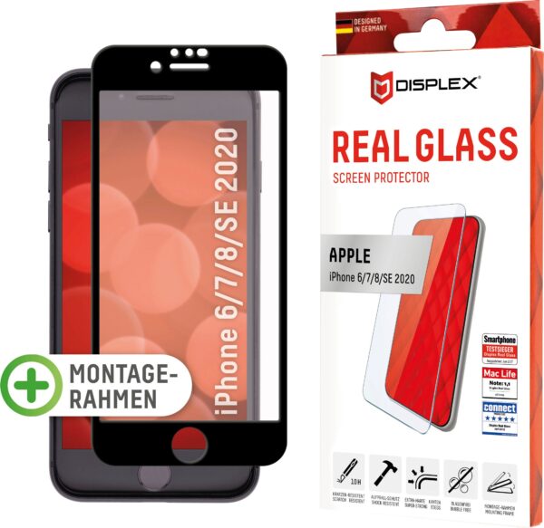 Displex Displayschutzglas »DISPLEX Real Glass Panzerglas für Apple iPhone 6/7/8/SE(2020) (4