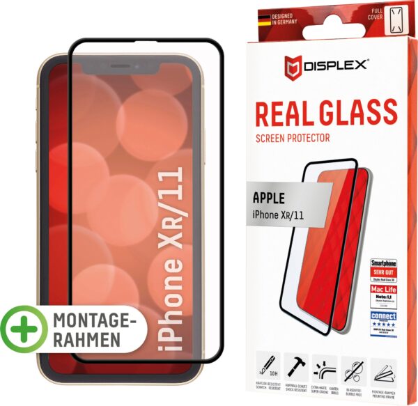 Displex Displayschutzglas »DISPLEX Real Glass Panzerglas für Apple iPhone XR/11 (6