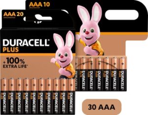Duracell Batterie »20+10 Pack: 30x Micro/AAA/LR03«