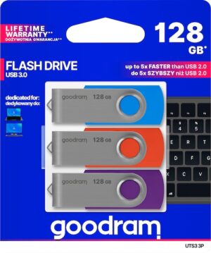 Goodram USB-Stick »UTS3 MIX 128GB USB 3.0 3 PACK«