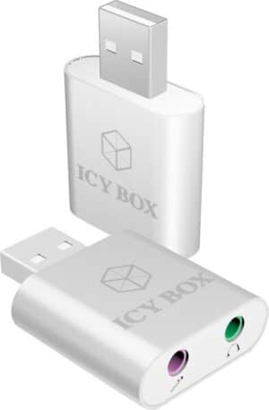 ICY BOX Audio-Adapter »ICY BOX USB zu Mikrofon und Kopfhörer Adapter«