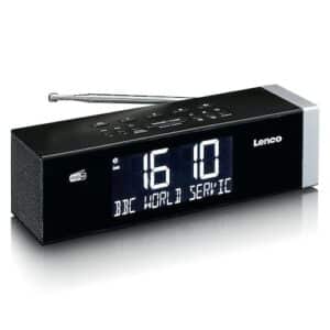 Lenco Digitalradio (DAB+) »CR-640BK DAB+/FM Stereo Uhrenradio mit BT und 2x4W RMS«