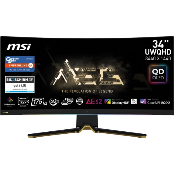 MSI Curved-Gaming-OLED-Monitor »MEG 342C QD-OLED«