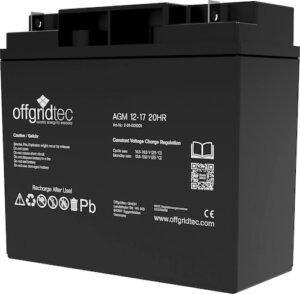offgridtec Akku »AGM-Batterie 12V/17Ah 20HR«