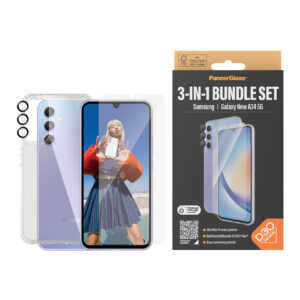 PanzerGlass Displayschutzglas »3-in-1 Bundle Set für Samsung Galaxy A34 5G