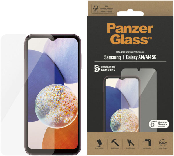 PanzerGlass Displayschutzglas »Displayschutz Samsung Galaxy A14/A14 5G - Ultra-Wide Fit«