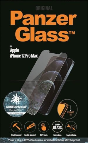 PanzerGlass Displayschutzglas »iPhone 12 Pro Max Antibakteriel Standard Fit«