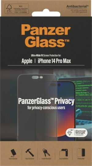 PanzerGlass Displayschutzglas »iPhone 14 Pro Max Ultrawide Privacy AB«