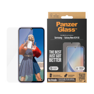 PanzerGlass Displayschutzglas »Re:Fresh Ultra Wide Fit Privacy Screen Protector«