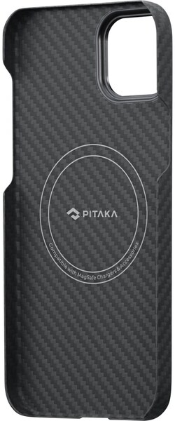 Pitaka Handyhülle »MagEz Case 3 for iPhone 14 Black/Grey Twill«