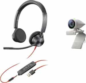 Poly Over-Ear-Kopfhörer »Studio P5 USB HD Webcam Bundle mit Blackwire C3325«