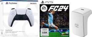 Ready2gaming PlayStation 5-Controller »DualSense Weiß + EA Sports FC 24 + Akkupack«