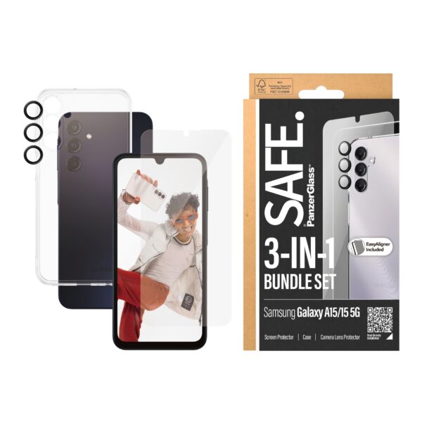 SAFE by PanzerGlass Displayschutzglas »3-in-1 Bundle Set Screen Protector